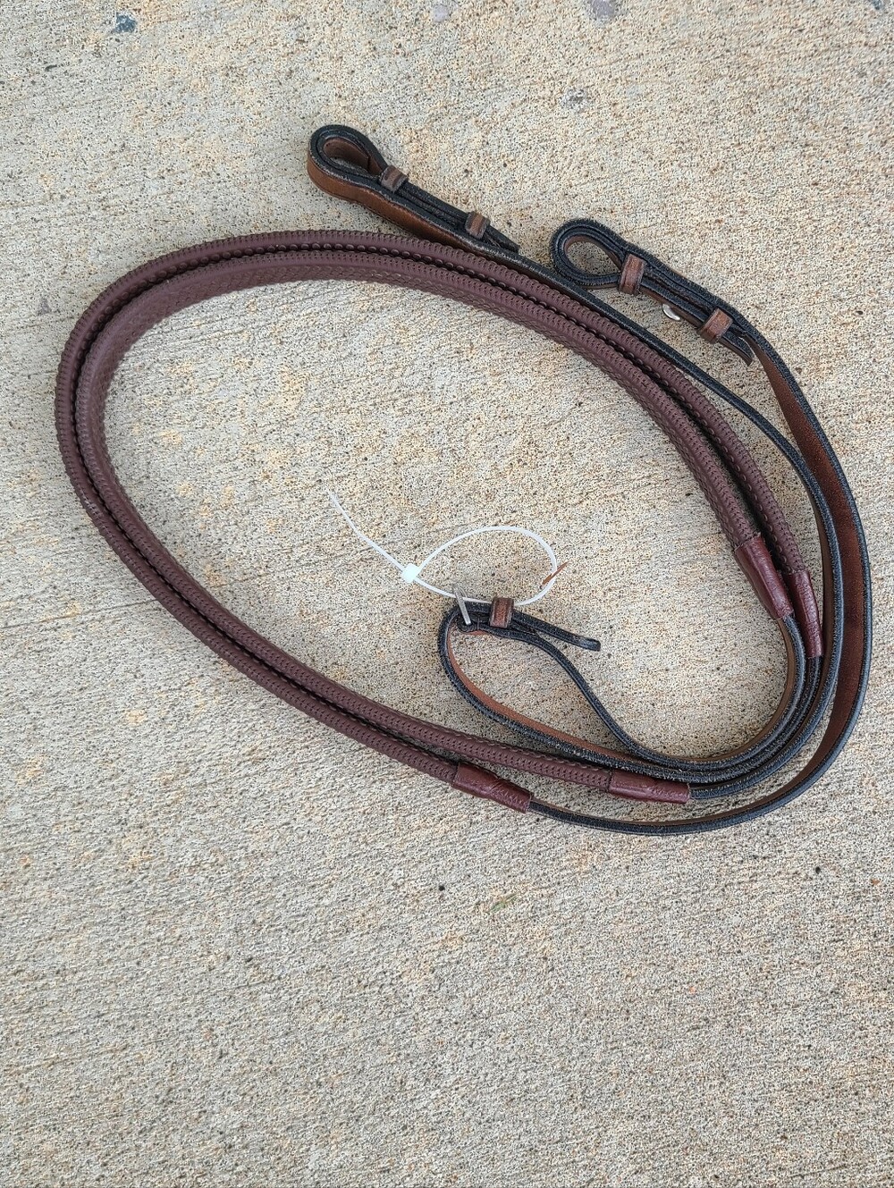 Brown Leather Split Reins 5/8"